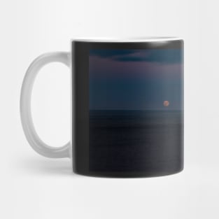 Full Moon Rising Over The North Sea Mug